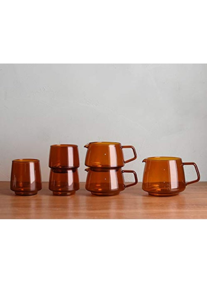 KINTO 21749 SEPIA Jug, 4 cups, Amber, Microwave and Dishwasher Safe, Scale Included - Image 4