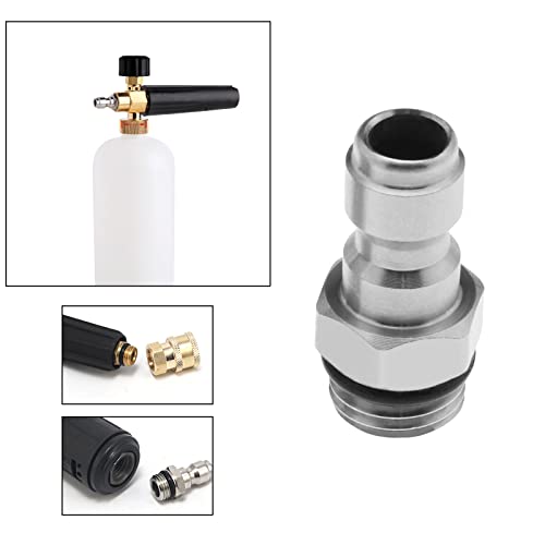 Create idea Set of 2 Pressure Washer Adapter 1/4 Inch Quick Connector to M14 Thread Fittings Brass Coupling Quick Disconnect Kit for Spray Lance Hose Pump - Image 3