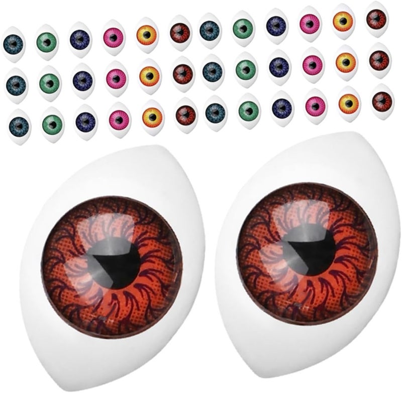 OSALADI 100pcs Miniature Craft Eyes Realistic DIY Doll Accessory Eyes for Crafts - Image 1