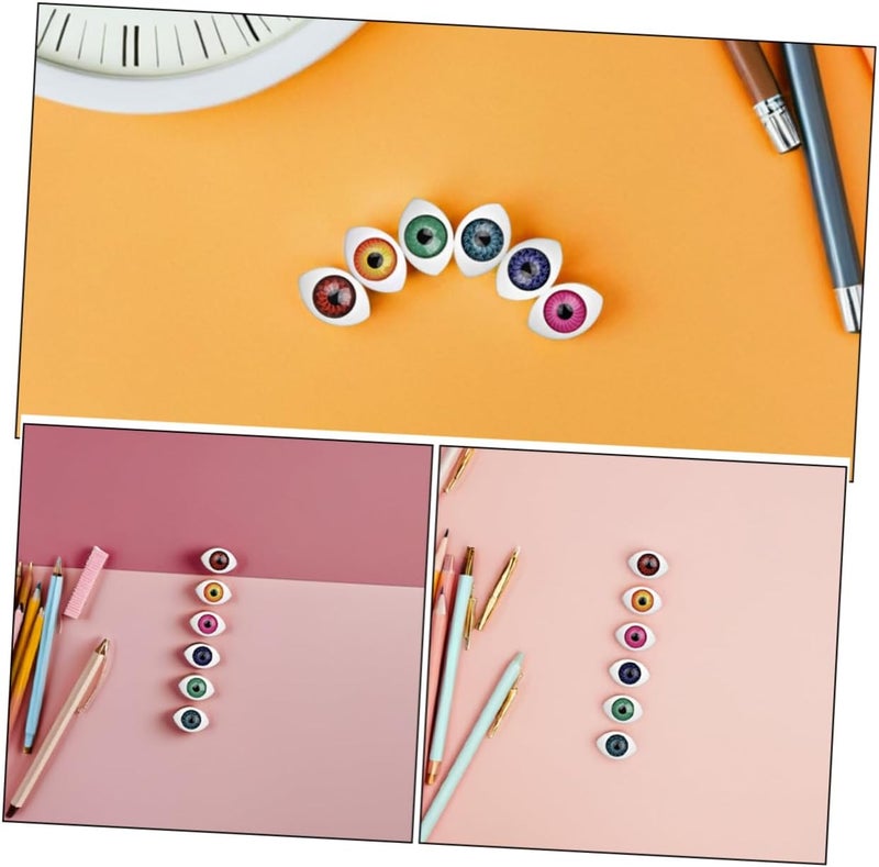 OSALADI 100pcs Miniature Craft Eyes Realistic DIY Doll Accessory Eyes for Crafts - Image 3