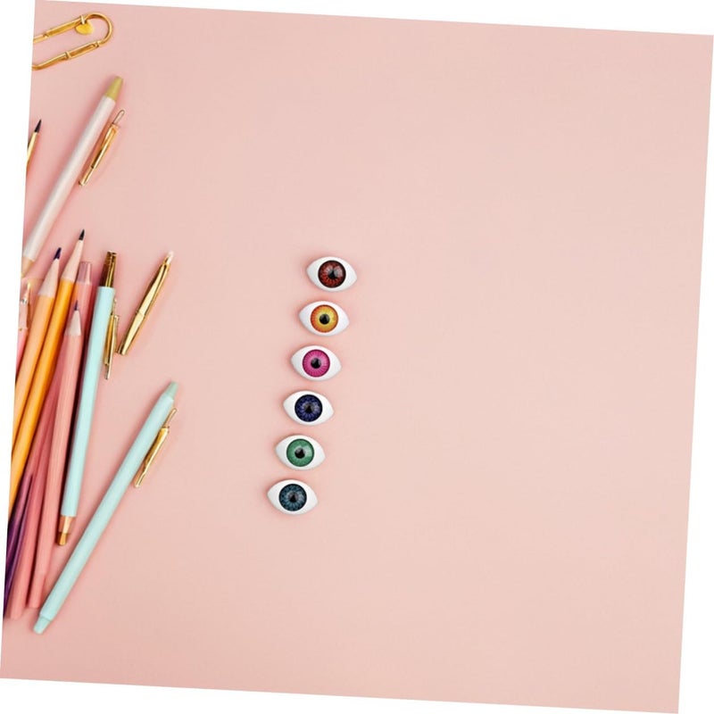 OSALADI 100pcs Miniature Craft Eyes Realistic DIY Doll Accessory Eyes for Crafts - Image 4