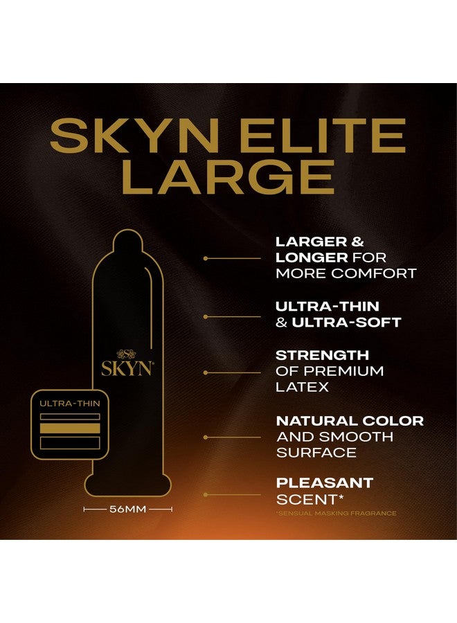 LifeStyles كوندوم SKYN إلت كبير غير لاتكس مزلق، 12 قطعة، كوندوم مزلق مريح وسلس، مختبر ثلاث مرات (عبوة من 1) - Image 3