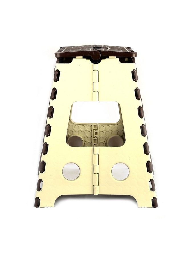 NIRVA WITH DEVICE OF WOMEN PICTURE New Stylist Portable Non Slip Folding Step Stool For Kids And Adults Super Handy Saves Space For Work And Homegreat For Travel And Outdoor Use (Brown & Cream) - Image 4