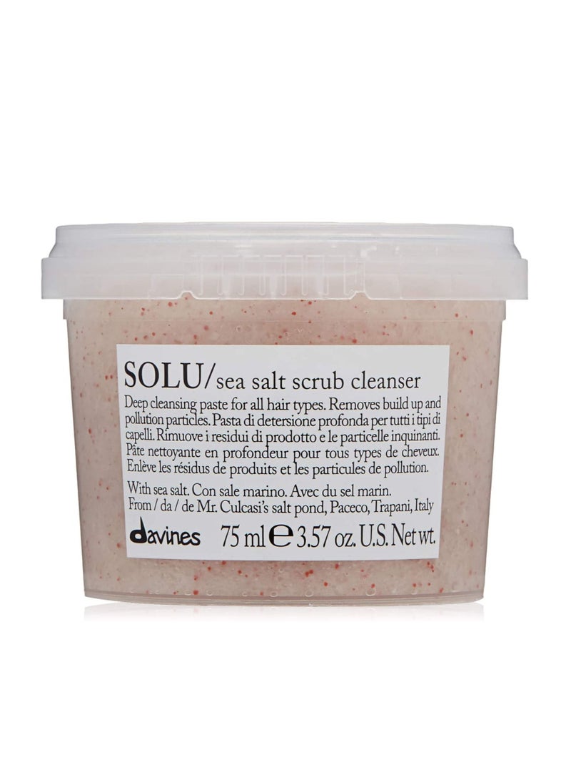 Davines Solu Sea Salt Scrub Cleanser - Image 1