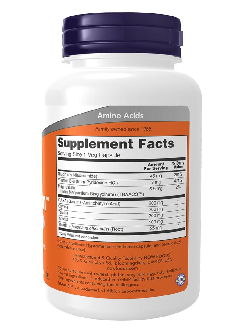 Now Foods True Calm Neurotransmitter Support* 90 Veg Capsules - Image 2