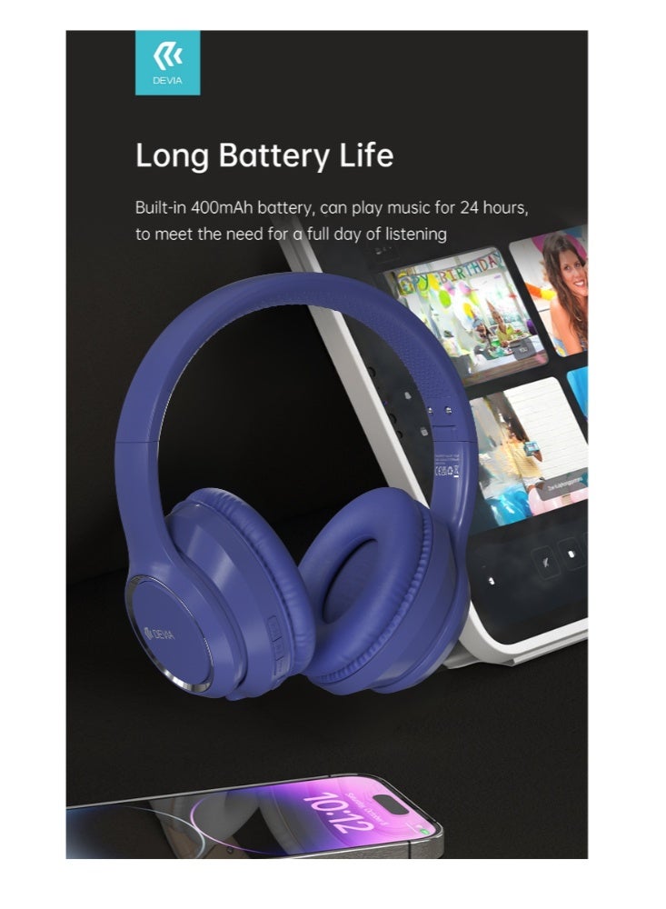 ديفيا سماعة رأس لاسلكية من ديفيا كينتون سيريس بطارية تتدوم 24 ساعه مدا الارسال 10 امتار - Image 4