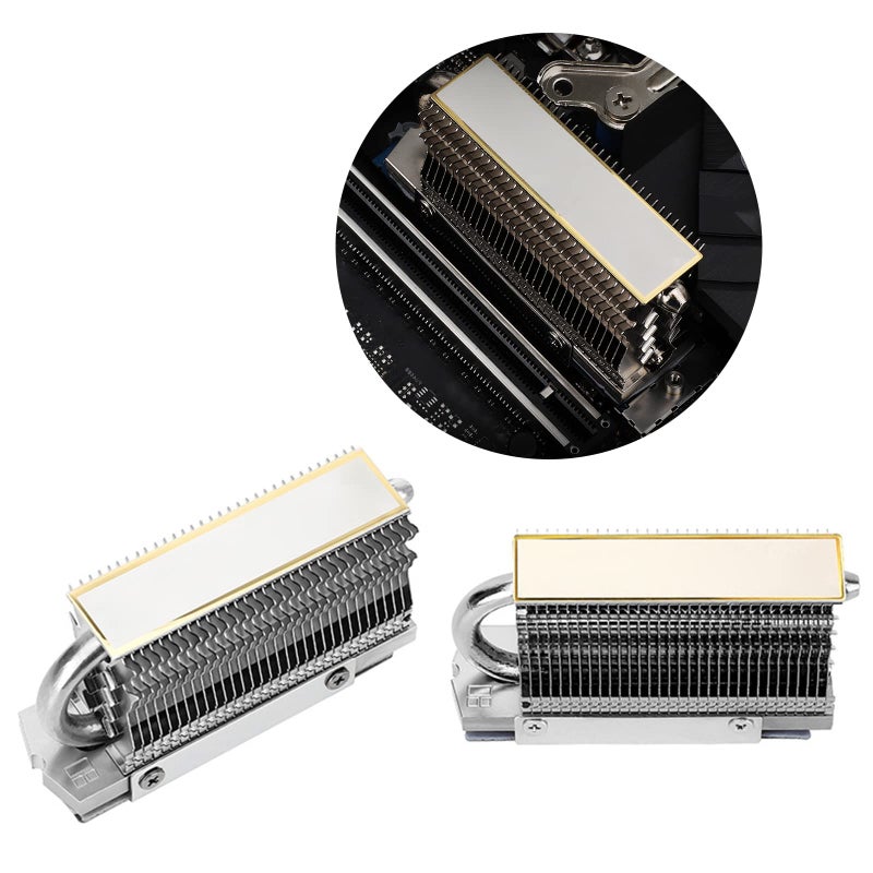 HR 09 2280 M2 SSD Cooler AGHP Heat Pipe Fully Electroplated Aluminum Radiator Heat Sink Color C - Image 3