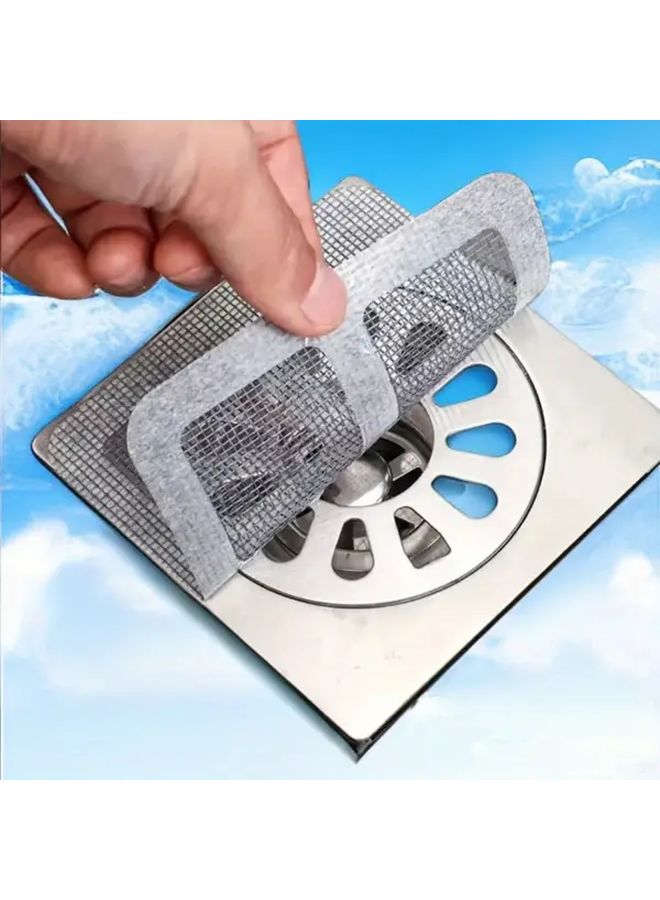 3pcs Disposable Drainage Mesh Hair Absorption Stickers for Bathroom Shower and Kitchen Sink Filter - Image 1