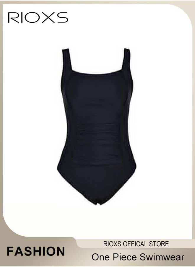 RIOXS Women's One Piece Swimwear Push Up Padded Tummy Control Bikini Swimsuit Bathing Suit  - Image 1