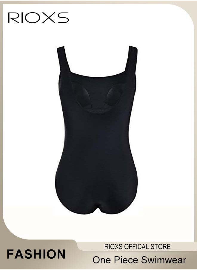 RIOXS Women's One Piece Swimwear Push Up Padded Tummy Control Bikini Swimsuit Bathing Suit  - Image 3
