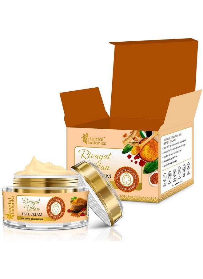 StBotanica - Oriental Botanics Rivayat Ubtan Face Cream 50 G ; Infused With Traditional Ubtan Ingredients For Naturally Glowing & Nourished Skin ; No Parabens & Sulphates ; Cruelty Free & Vegan - Image 1