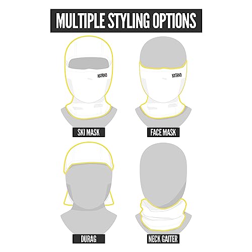 NXT NXTRND Nxtrnd Football Ski Mask, Shiesty Mask, Cooling Sports Balaclava (White) - Image 3