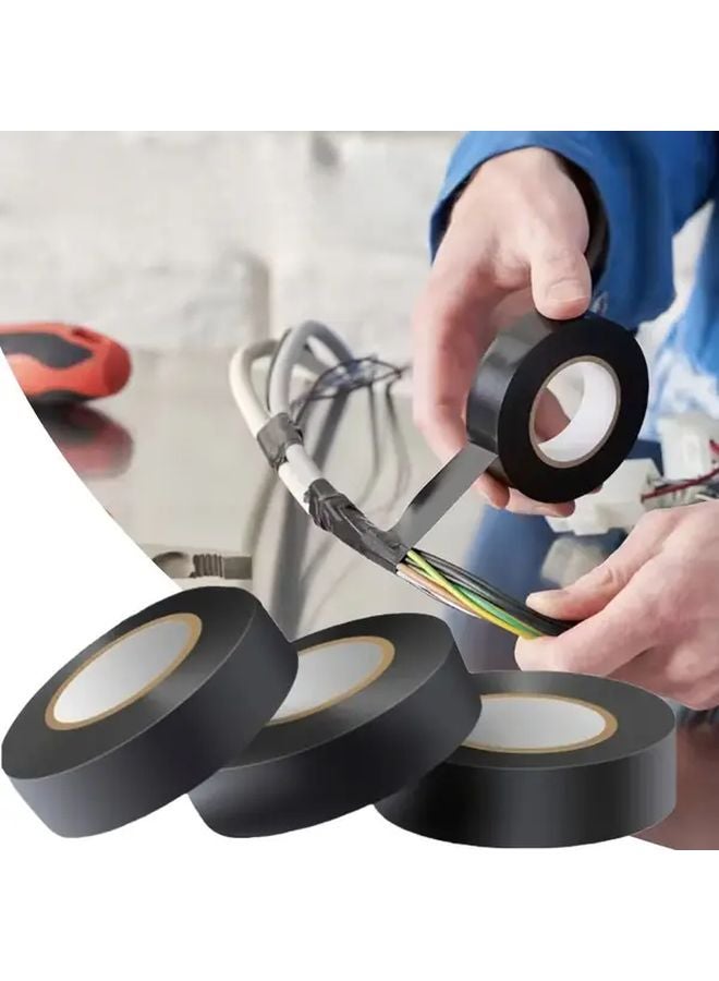 5 Rolls 984 25 Inch Heavy Duty Black Electrical Insulation Tape Heat Resistant 500C - Image 3