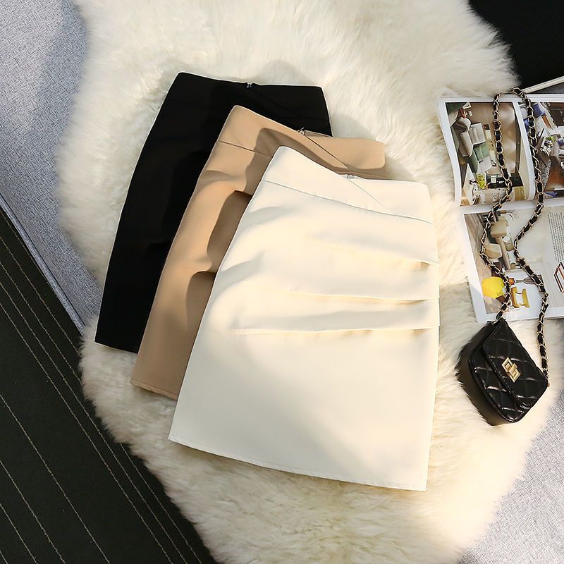 Irregular Skirt Women'S High Waist Elegant Elegant Pleated A- Line Fire Short Skirt For Small Men - Image 2