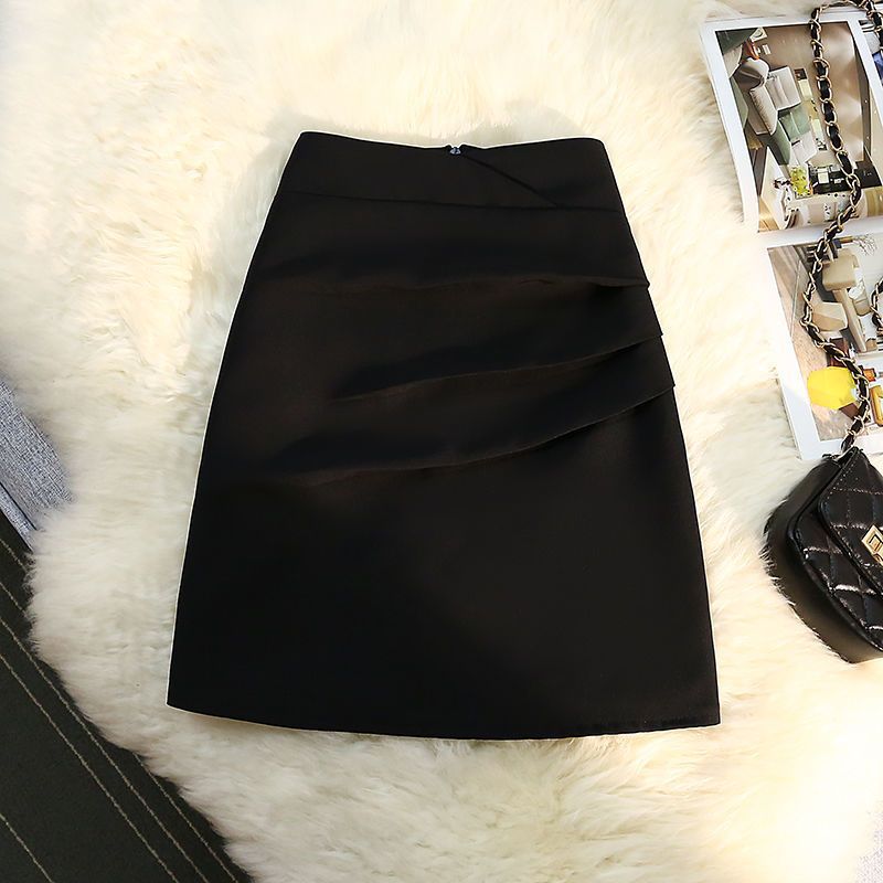 Irregular Skirt Women'S High Waist Elegant Elegant Pleated A- Line Fire Short Skirt For Small Men - Image 1