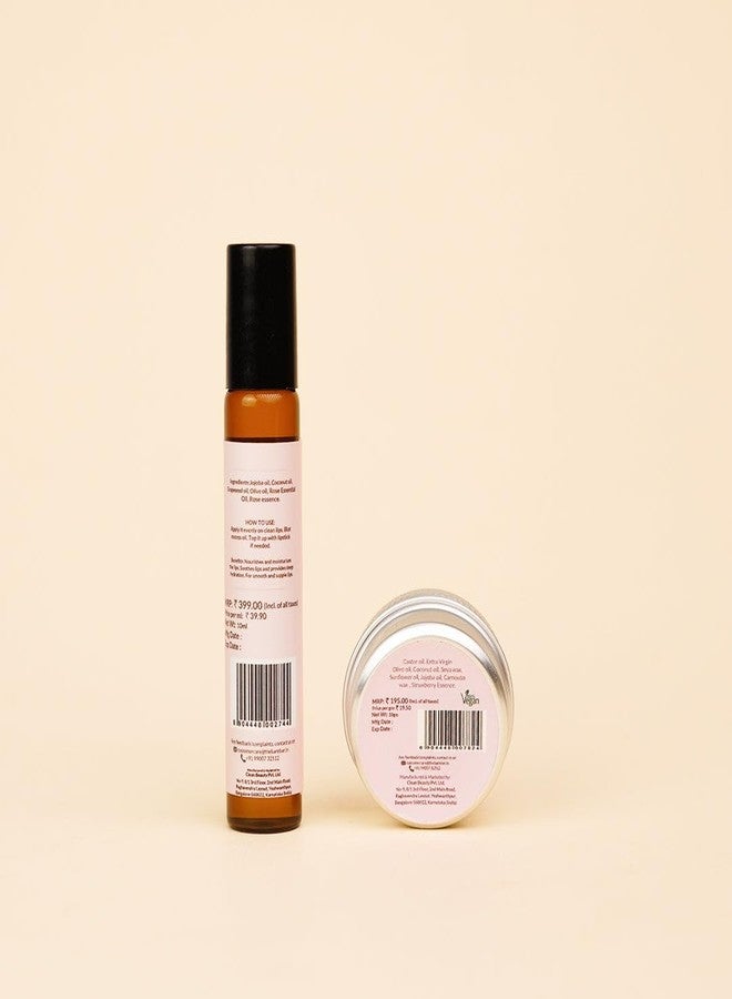 The Bare Bar Strawberry & Rose Lip Care Duo | Soft & Hydrated | Pack of 2 - Image 5