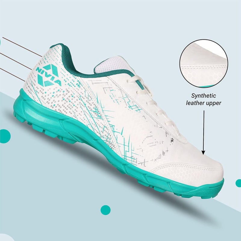 Nivia Bounce Cricket Shoes - Lightweight Sports Footwear with Cushioned EVA Insole and Durable PVC Outsole - Image 2