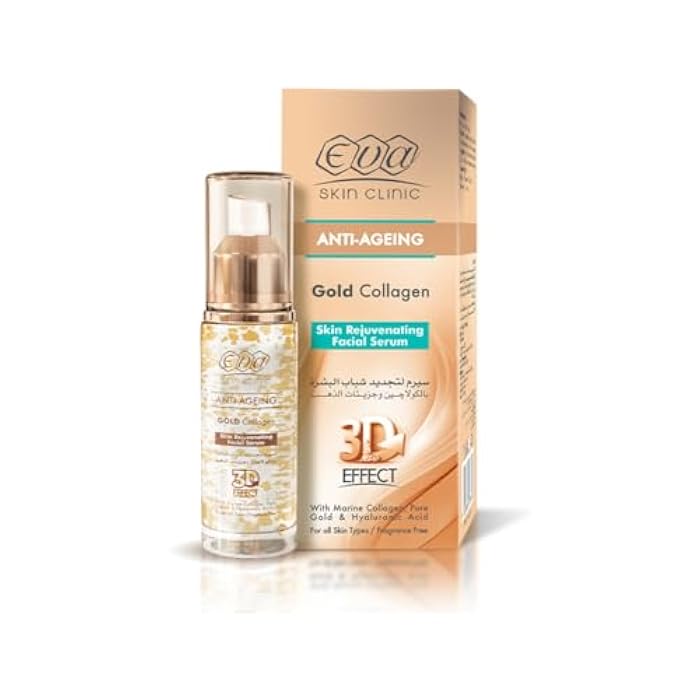 Eva Skin Clinic Anti-Ageing Gold Collagen Skin Rejuvenating Facial Serum 30 ml - Image 1