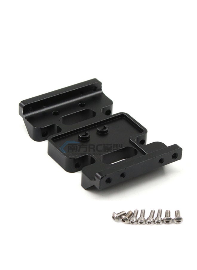 Generic Climbing Car 313mm Wheelbase Metal Frame Front Gearbox CNC Chassis SCX10 Frame Cutting-free Car Shell-Color:Gearbox Base Plate Black  - Image 1