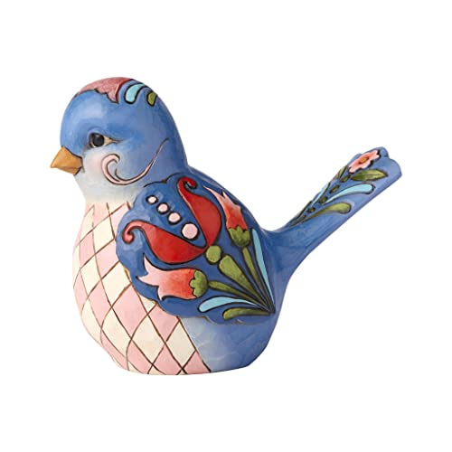 Enesco Jim Shore Heartwood Creek Bluebird of Happiness Floral Figurine 4 Inch Multicolor - Image 3