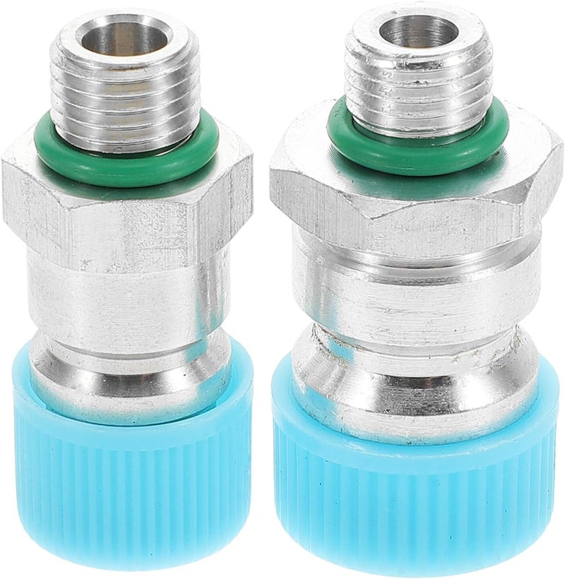Car Air Conditioning Valve Core Kit 2pcs Replacement Valve Core Set for Automotive Ac Cooling System Repair Refrigeration for Vehicle Maintenance - Image 1