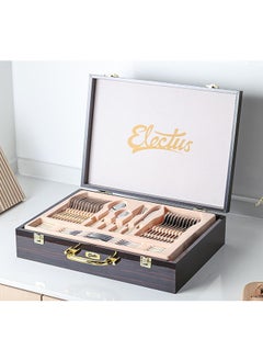Electus 72-Piece Stainless Steel Cutlery Set Silver/Gold, Service for 12  - Image 3