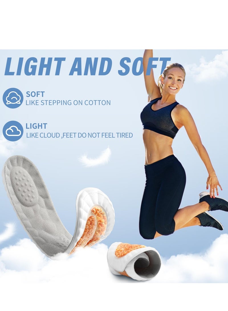 KASTWAVE Shoe Insoles Men and Women,4D Popcorn Work Comfort Insoles for Work Boot and Shock Absorption, Arch Support,Best Insoles for Standing All Day, Shoe Inserts for Foot Pain Relief - Image 3
