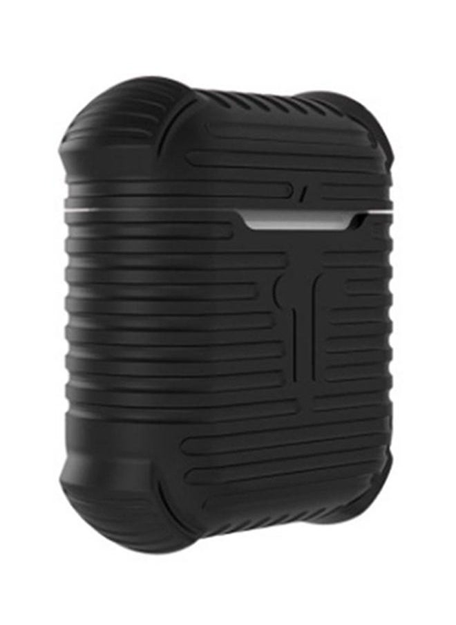 NIBEMINENT - Silicone Case Cover For Apple AirPods Black - Image 1