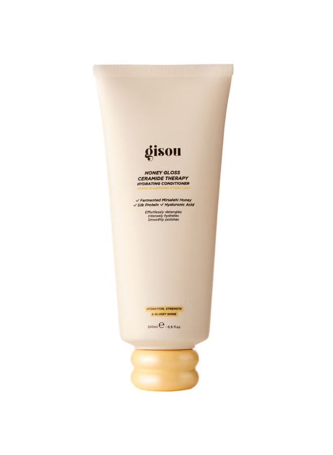 Gisou Honey Gloss Ceramide Therapy Hydrating Conditioner 200ml - Image 1