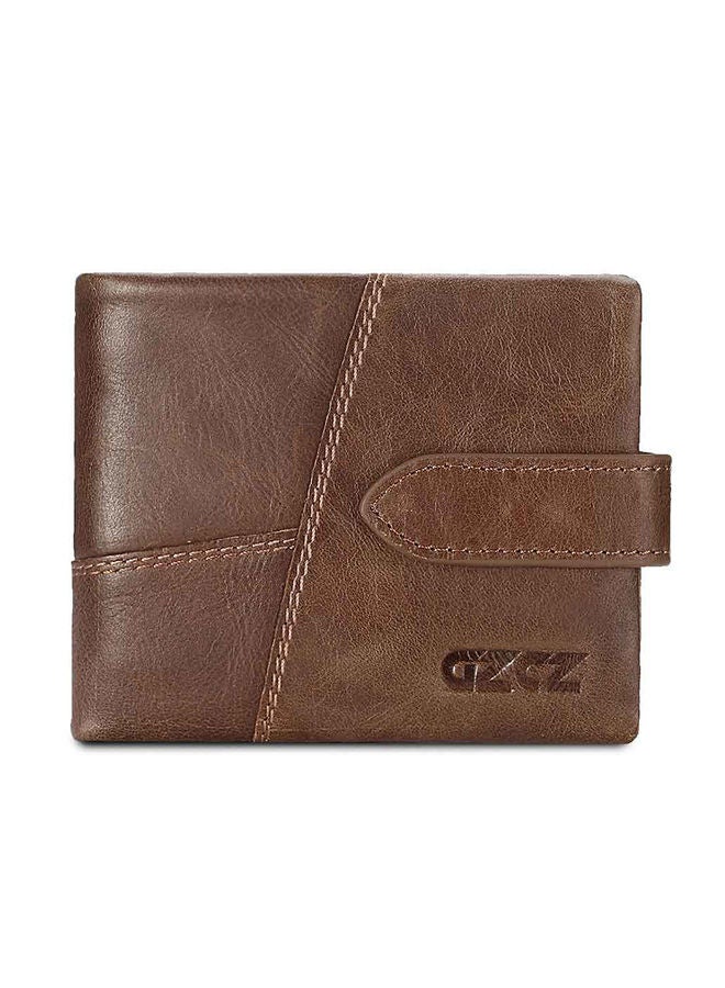 NIBEMINENT Portomonee Leather Wallet Brown 