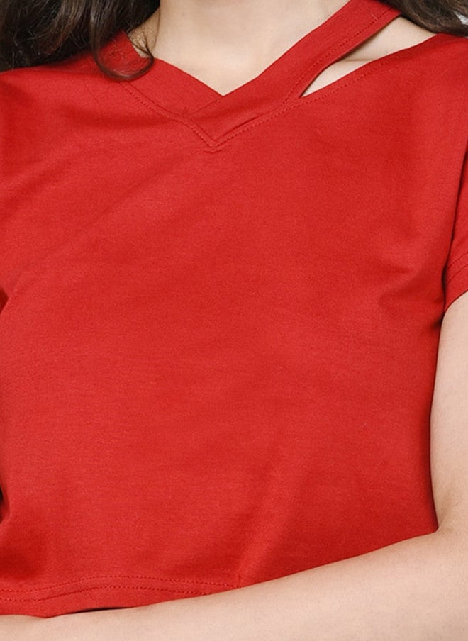 CHIMPAAANZEE V-Neck Crop Top - Image 2