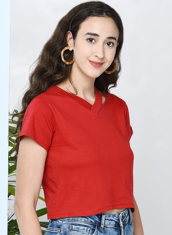 CHIMPAAANZEE V-Neck Crop Top - Image 3