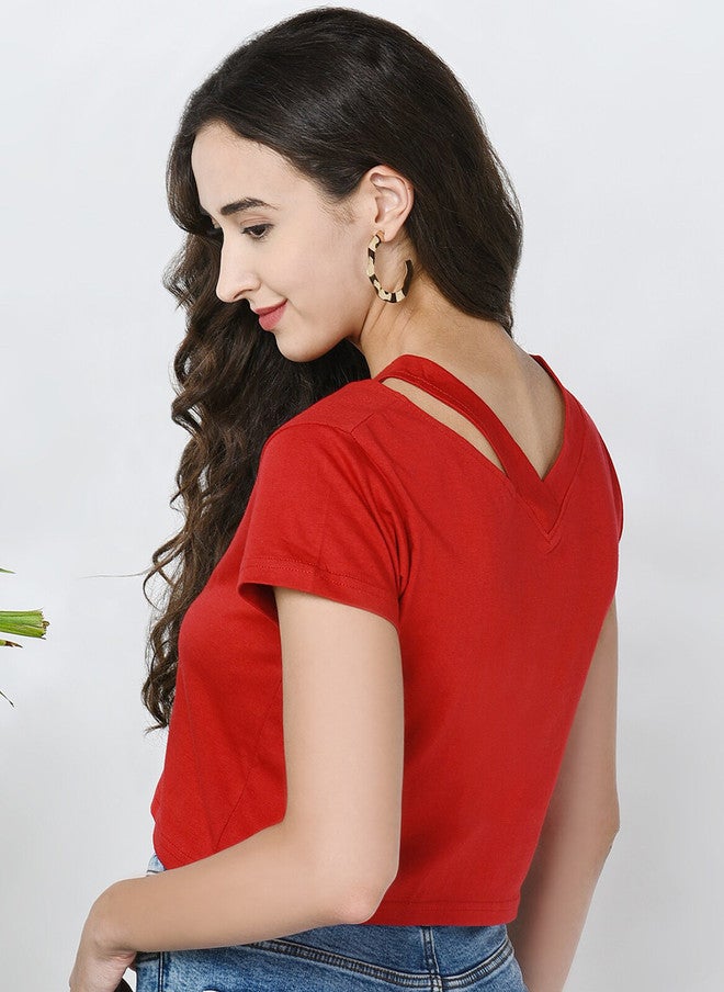 CHIMPAAANZEE V-Neck Crop Top - Image 4