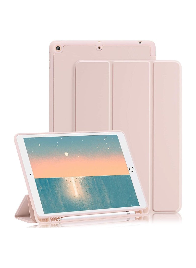 iPad 9th/8th/7th Generation case (2021/2020/2019) iPad 10.2-Inch Case with Pencil Holder [Sleep/Wake] Slim Soft TPU Back Smart Magnetic Stand Protective Cover Cases - Image 1