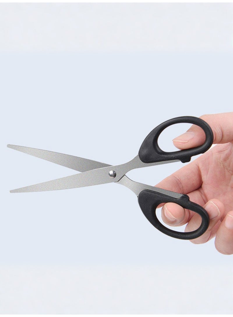 Stationery Stainless Steel Student Scissors - Black Color - Image 4