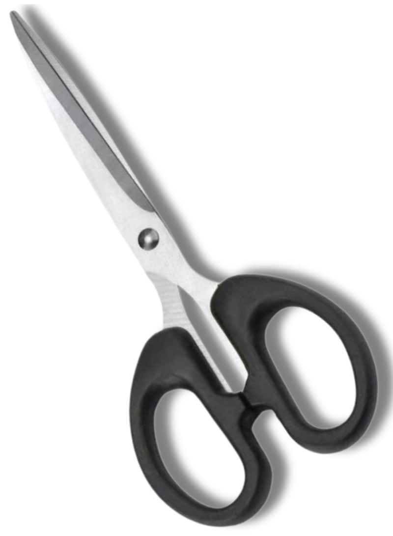 Stationery Stainless Steel Student Scissors - Black Color - Image 1