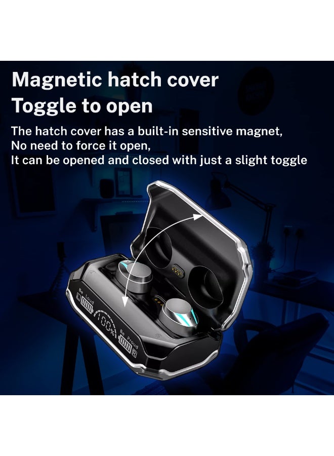 M41 Bluetooth 5.3 True Wireless Earbuds, Environment Noise Cancelling Earbuds, IPX7 Waterproof (Silver) - Image 2