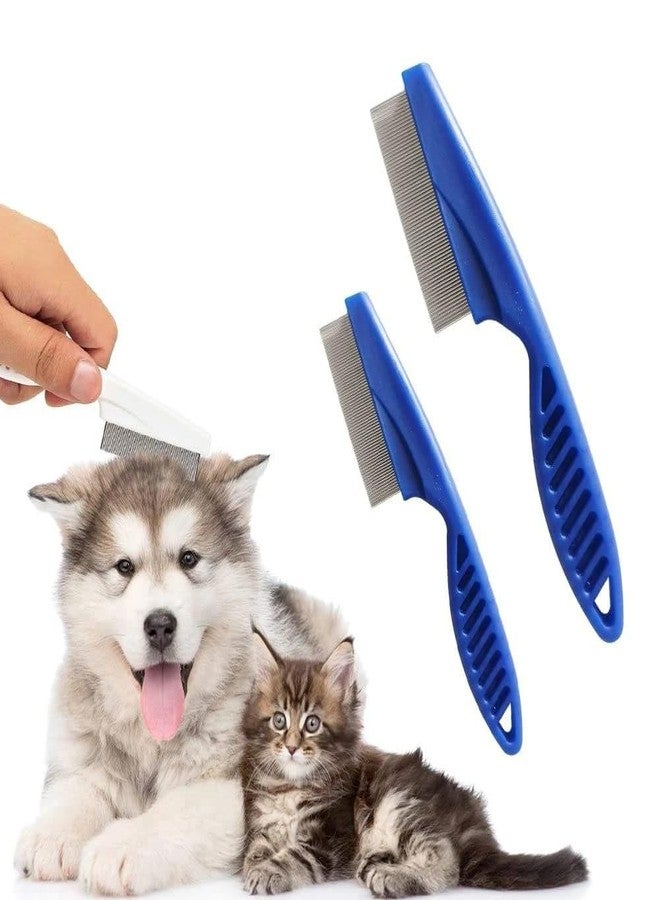 JMC Dog Trust Multifunctional Pet Hair Comb Tear Stain Removal, Dog Lice Comb, Flea Brush for Cats, Suitable for small dogs puppies, 2 in 1 dog comb teeth stainless steel combing massage. - Image 4