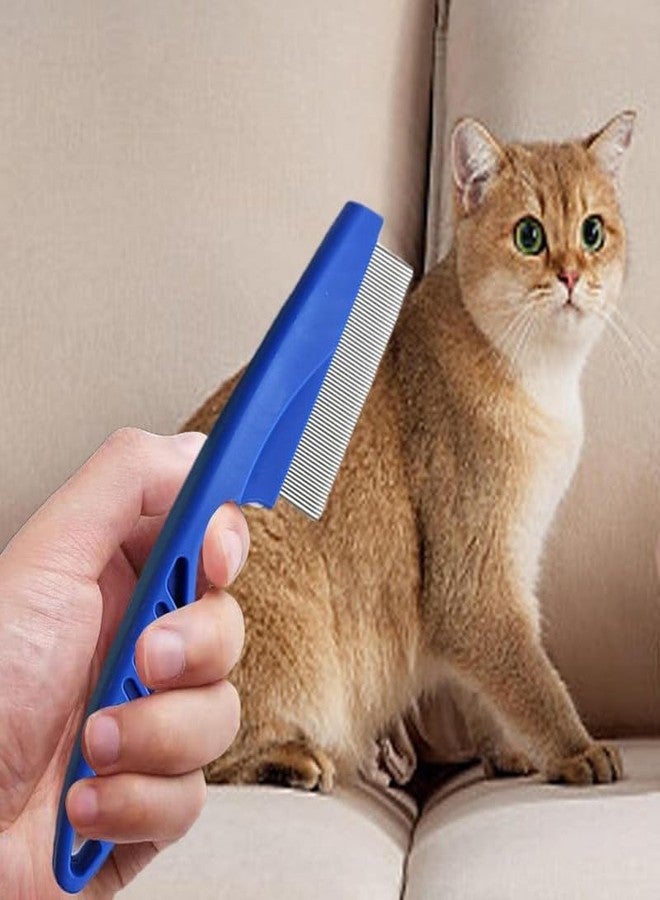 JMC Dog Trust Multifunctional Pet Hair Comb Tear Stain Removal, Dog Lice Comb, Flea Brush for Cats, Suitable for small dogs puppies, 2 in 1 dog comb teeth stainless steel combing massage. - Image 3