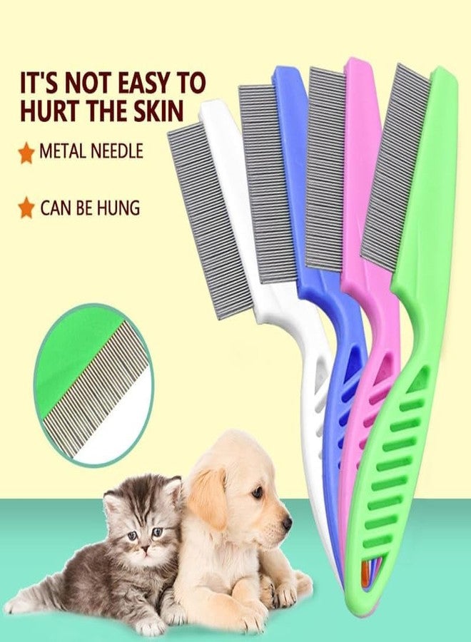 JMC Dog Trust Multifunctional Pet Hair Comb Tear Stain Removal, Dog Lice Comb, Flea Brush for Cats, Suitable for small dogs puppies, 2 in 1 dog comb teeth stainless steel combing massage. - Image 5