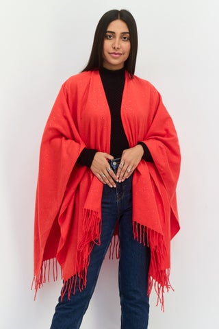 Women Metallic Ruana Poncho, Red - pzsku/Z24F923A6E5413ACD3A48Z/45/1746188081/99d96c52-848a-4707-875e-dfeefd357a37