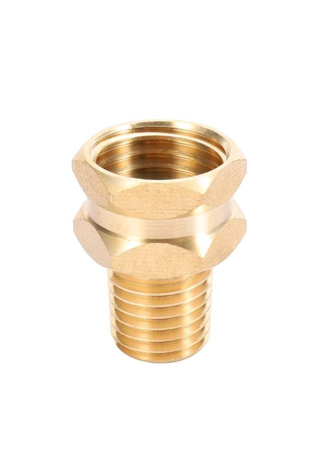 Kbrotech Brass Garden Hose Adapter, 3/4” GHT Female x 1/2” NPT Male, 2pcs (3/4” GHT Female x 1/2” NPT Male) - Image 4