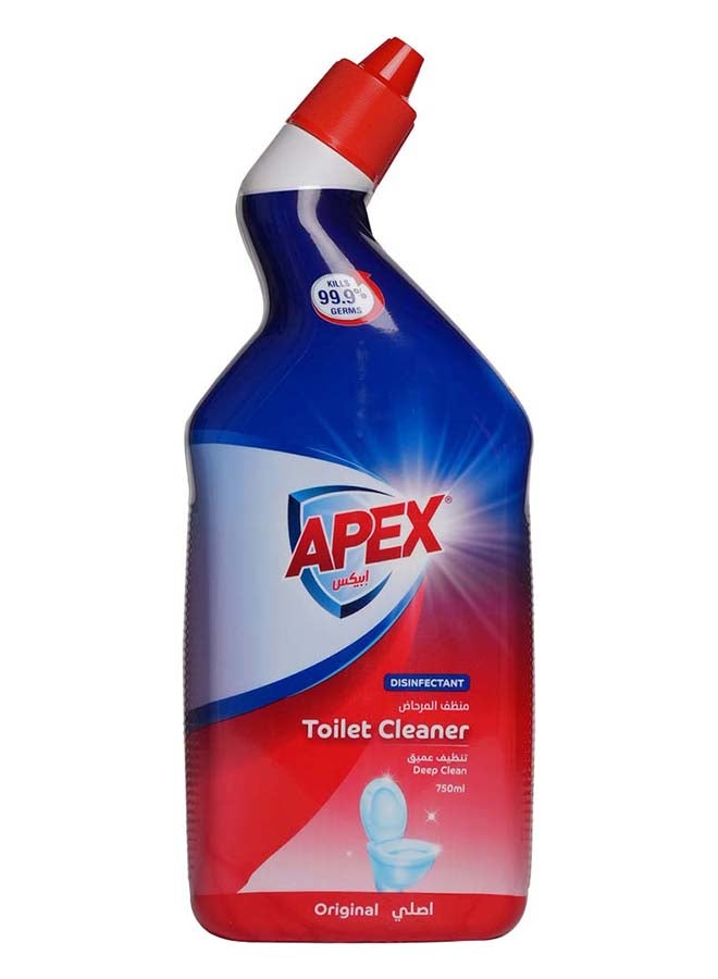 APEX منظف المرحاض أبيكس 750 مل مطهر لتنظيف عميق للمرحاض يزيل البقع الصعبة والجراثيم 750 مل - Image 1