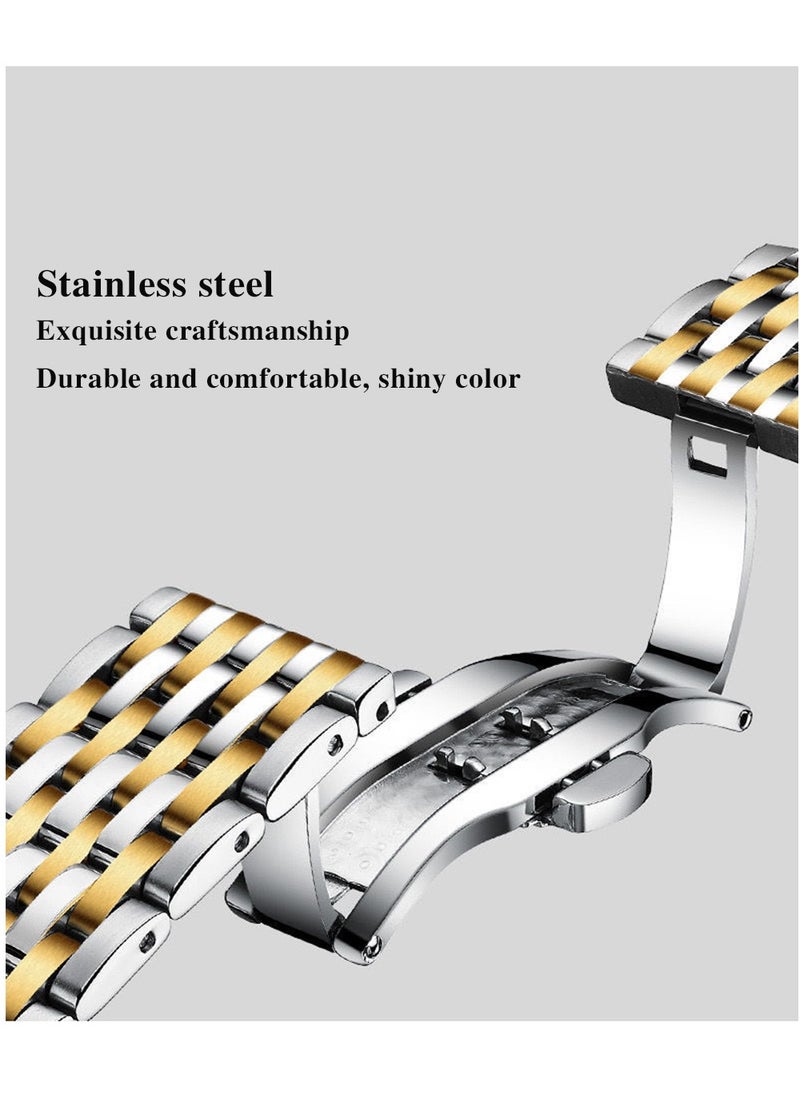 Ultra Thin Men's Watch with Sapphire Crystal Glass, Diamond Hour Markers, 2.5D Curved Dial, Waterproof, Luminous, and Calendar Function