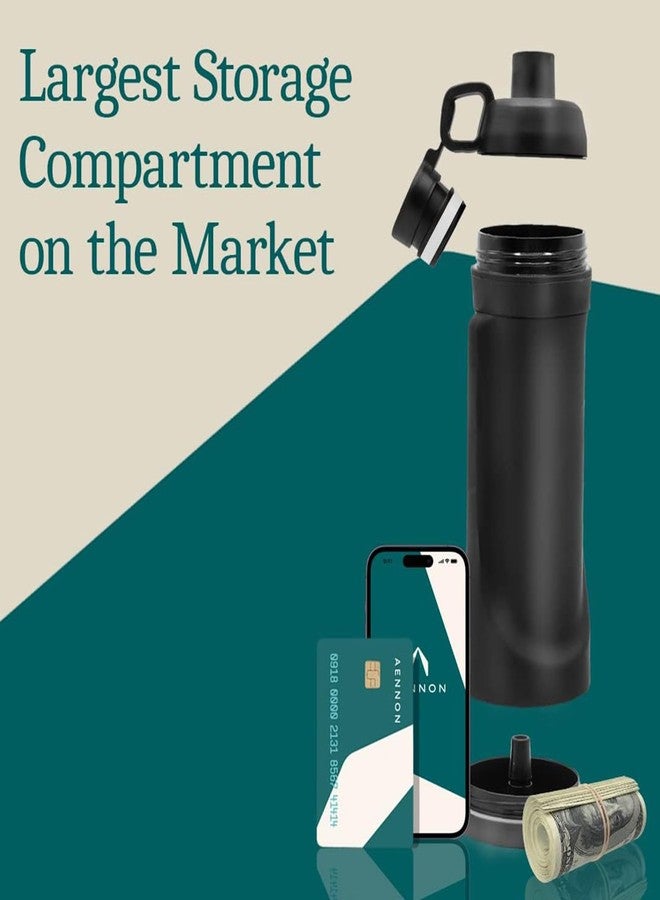NUEAYMS Plastic Water Cup Water Bottle Travel Home Hiding for Cash Card Keys Bottom Compartment Storage Bottle Safe Water Bottle for Hot Cold Drinks Secret Compartment Water Bottle - Image 5
