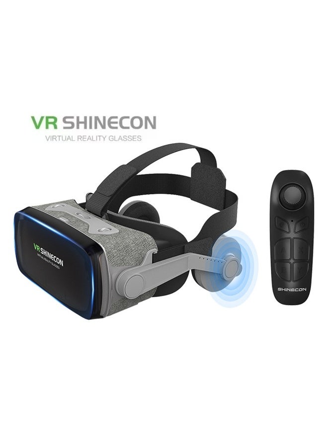 general Classic VR Goggles VR SHINECON 9th Generation+Controller Virtual Reality VR Headset 3D Glasses for Movies & Video Games, Compatible with iOS & Android, HarmonyOS, Smartphone within 4.7-6.7inch Screen Pupil Distance Adjusting Function, IMAX Cinema/360°View/3D Games, Lightweight, Comfortable Material, Ergonomic Design, Multi-Angle Cooling Design - Image 1