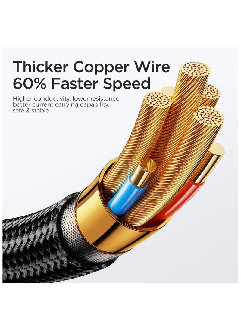 Protect Protect S-CC100 Type C to Type C Right Angle Fast Charging Data Cable 100W 1.2M Black  - Image 2