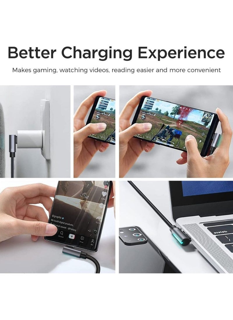 Protect Protect S-CC100 Type C to Type C Right Angle Fast Charging Data Cable 100W 1.2M Black  - Image 4