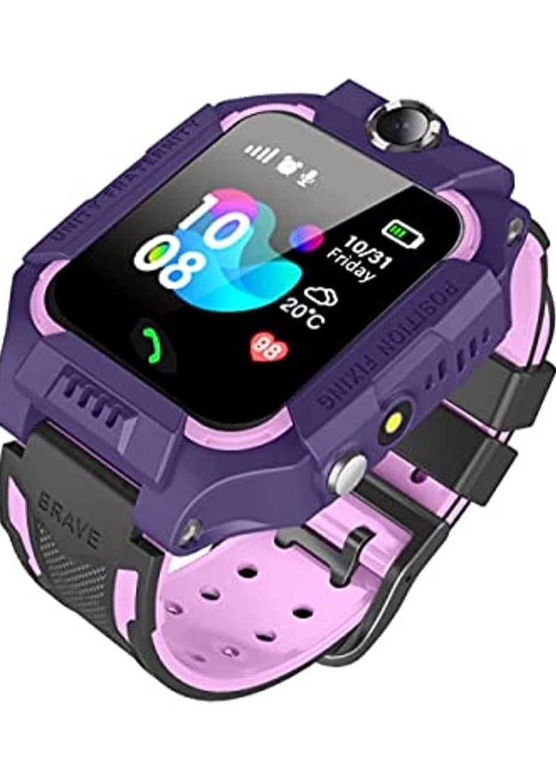 ELTRAZONE Q19 New Children's Positioning Student Factory Outlet Smart Watch Phone (Dark Blue) - Image 1