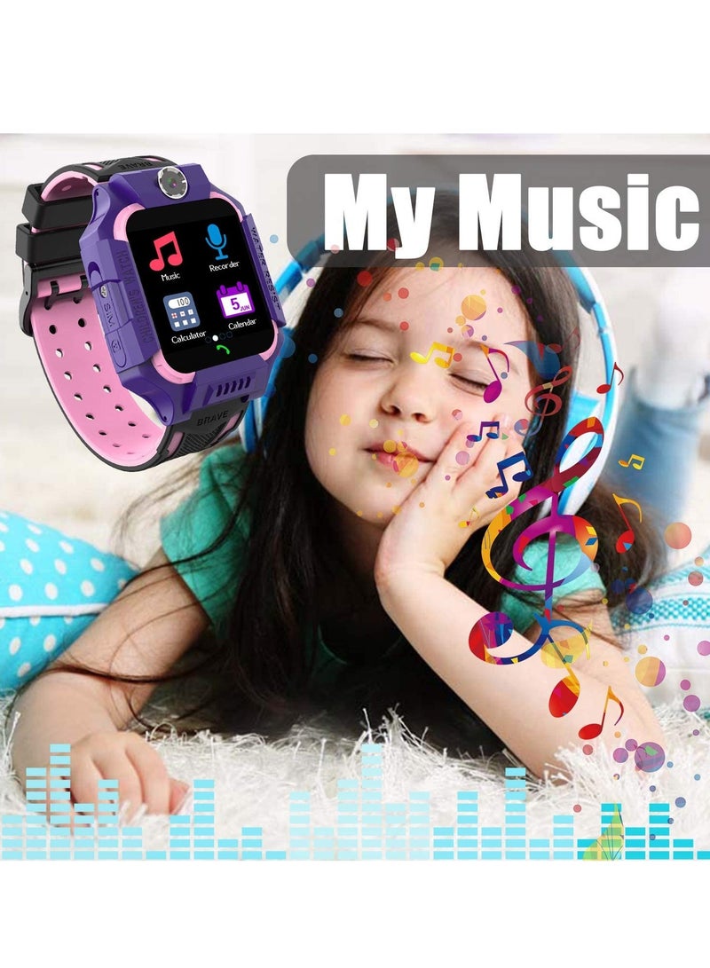 ELTRAZONE Q19 New Children's Positioning Student Factory Outlet Smart Watch Phone (Dark Blue) - Image 4